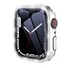 Protezione Schermo Glitterata con Diamanti per Apple Watch 45 41 40 44mm 42mm 38mm con Custodia in Vetro Temperato iWatch Serie 9 8 7 6 SE 5 4 3