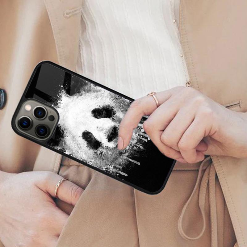 Cute Cartoon Panda Magnetic Phone Case For APPLE iPhone 17 Air 16 14 13 12 Pro Max 15 Plus Wireless Charge With MagSafe Cover