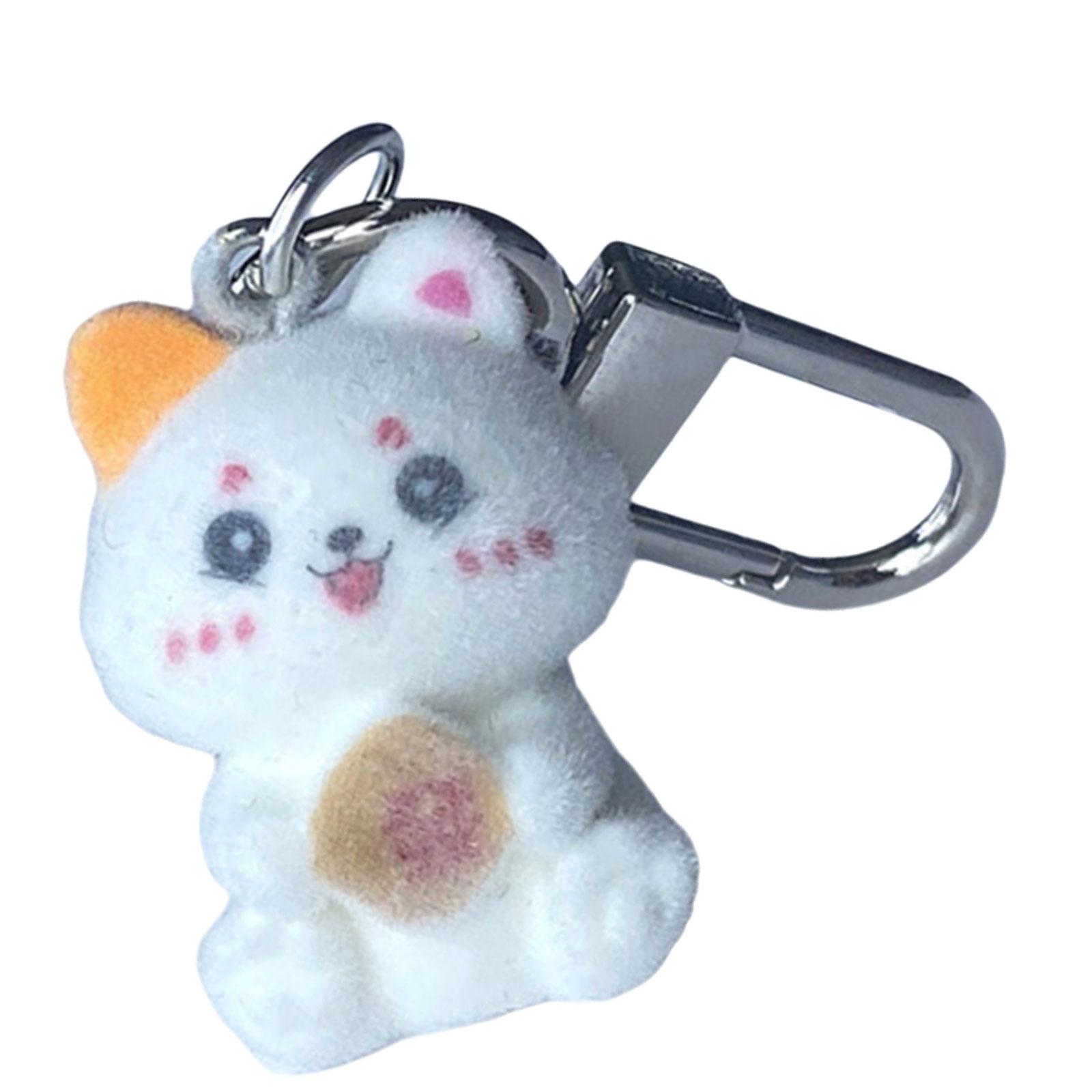 

Милые плюшевые брелоки, мягкие на ощупь, удобные, брелки для ключей в виде кошек, мягкие брелоки для ключей в виде животных для разных возрастов 4