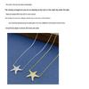 Sterling Silver S925 Starfish Necklace: Elegant European & American Style for Women