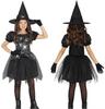 Costume de Sorcière Araignée Argenté 7-9 Ans