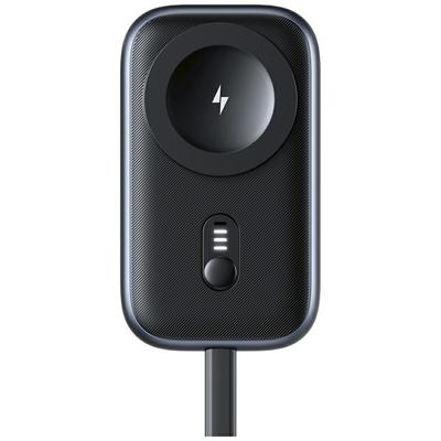 Ładowarka indukcyjna 2w1 Usams CD245 do  Apple Watch z powerbankiem 1200mAh + kabel USB-C titanium