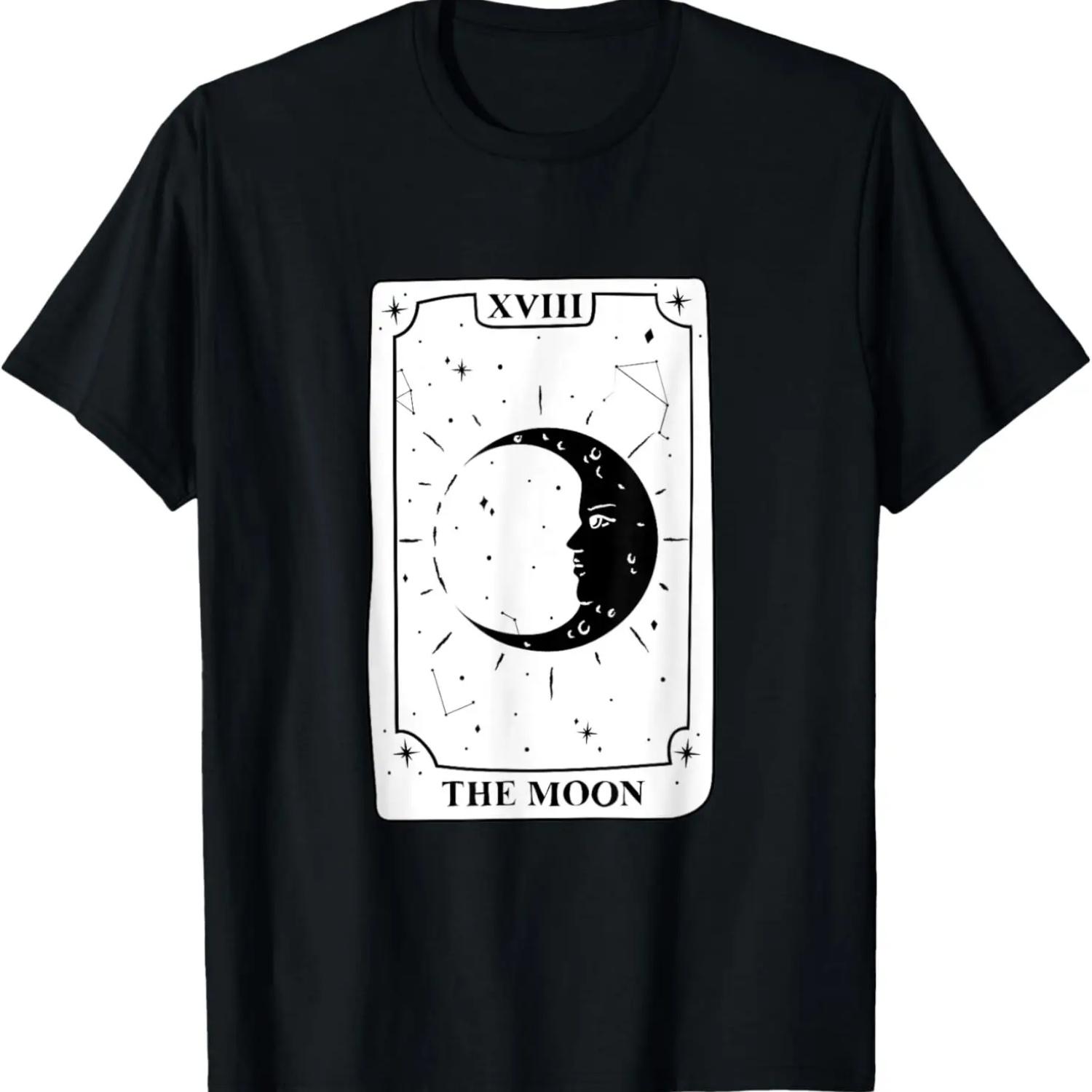 

The Moon Card (Black & White) T-Shirt S чёрный