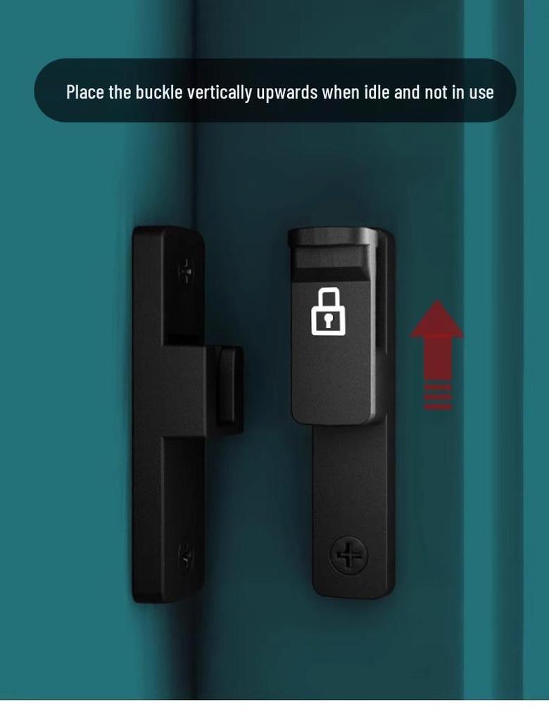 Punch-Free Slide Bolt Latch for Bathroom and Indoor Doors