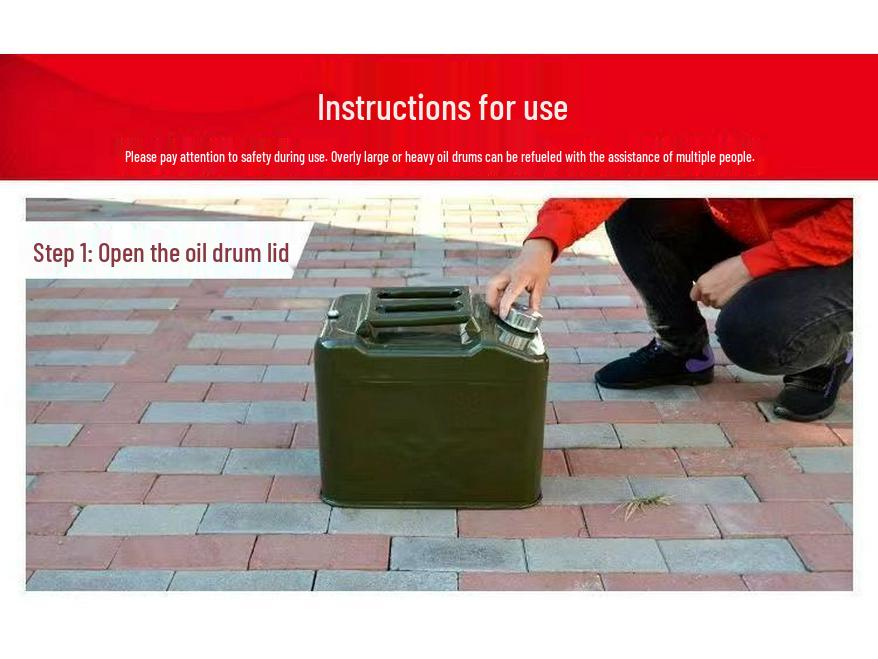 30L Explosion-Proof Portable Iron Fuel Can