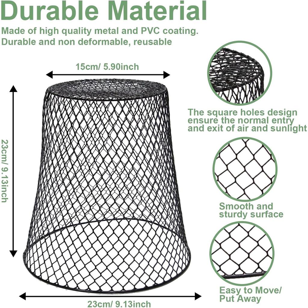 10 Pcs Chicken Wire Cloche Plant Covers Garden Netting Metal Heavy Duty Plant Protectors from Animals for Keeping Bunnies Chicken Squirrels Birds
