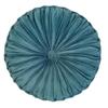 Pernă pentru pernă din catifea de lux europeană, țesătură rotundă, lucrată manual, plisată, cu roți, dovleac, 35 cm
