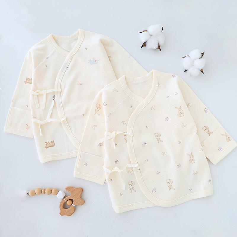 Newborn Soft Cotton Boneless Monk Shirt, 0-3 Months, Spring/Autumn