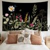 Watercolor Wildflowers, Plants, Natural Aesthetics and Art Tapestry