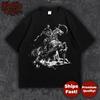 Grim Reaper Horse T-Shirt Death Rider Skeleton Horseman Gothic Dark Fantasy Tee