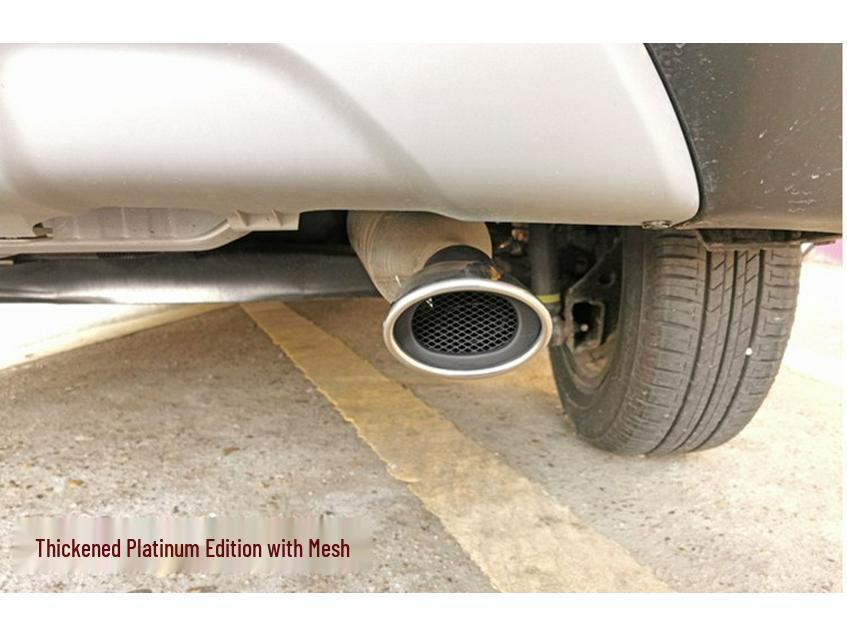 Compatibele uitlaatpijp en sierkap voor Toyota Yaris L en Vios FS modellen van 2014-2022.