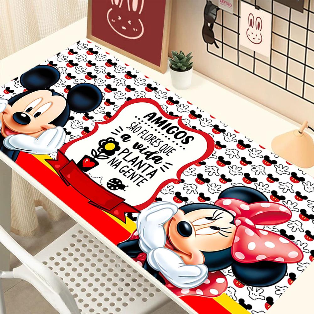 1Pc Mickey Minnie Mouse Easter Theme Mouse Pad 2Mm Thick Rubber Base Perfect Bedroomofficegame Room Ideal Gift Computer Keyboard Enthusiasts