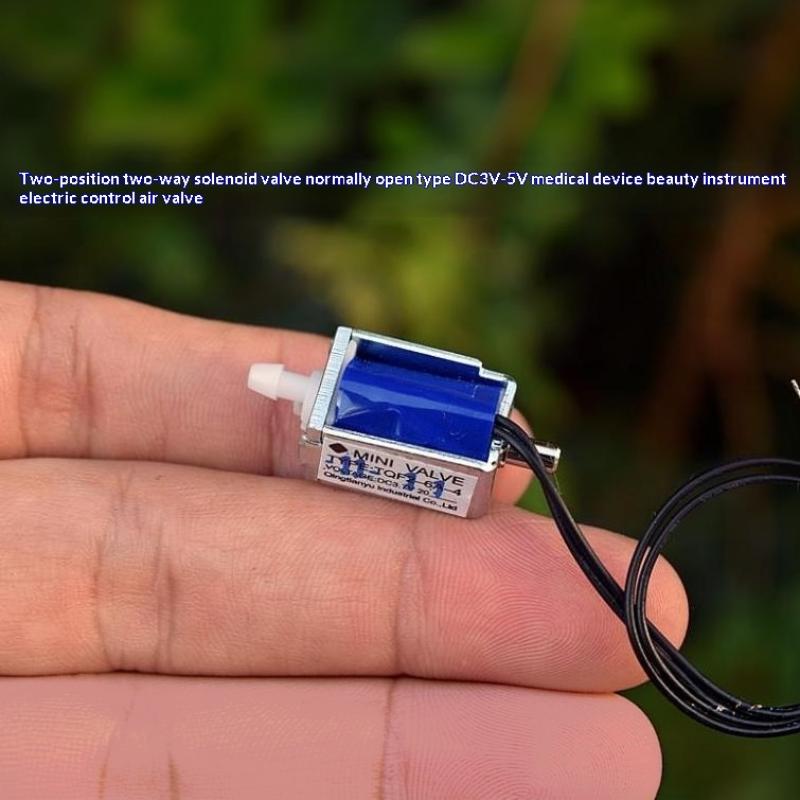 1/5Pcs Mini Solenoid Valve Dc 3V 3.7V 5V 2 Way 2 Position Normally Open Micro Air Gas Flow Control For Diy Medical Application