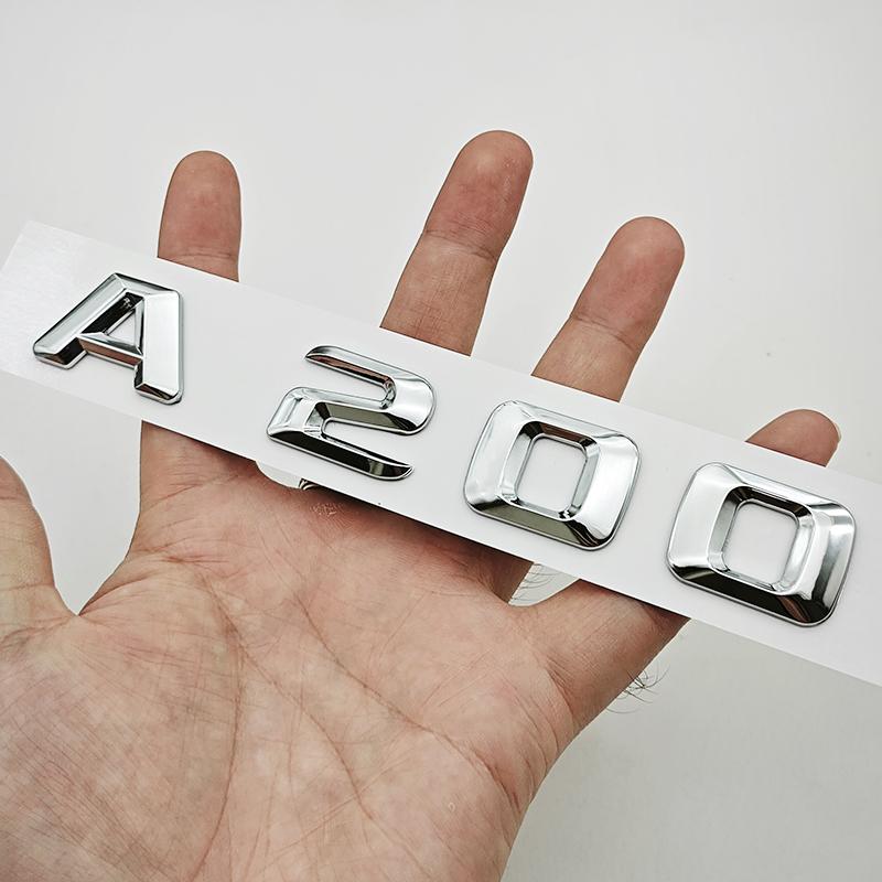 3D ABS Car Letters Logo A180 A220 A260 Badge Rear Trunk Emblem For Mercedes Benz A Class A180 A200 A220 A260 W177 Tail Marking