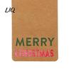 DIY Gift Tags for Christmas 48 Pcs Merry Paper with Rope, Vintage Seasonal Festive Goodie Bags Hanging Labels Wrapping, Crafts, Holiday Party