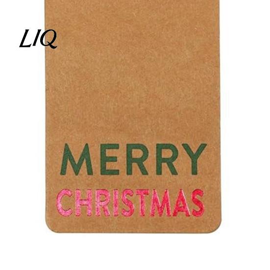 DIY Gift Tags for Christmas 48 Pcs Merry Paper with Rope, Vintage Seasonal Festive Goodie Bags Hanging Labels Wrapping, Crafts, Holiday Party