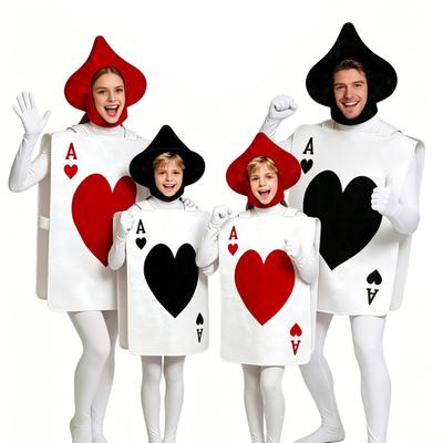 Kids Halloween Costume Playing Card Funny Role Play Outfit