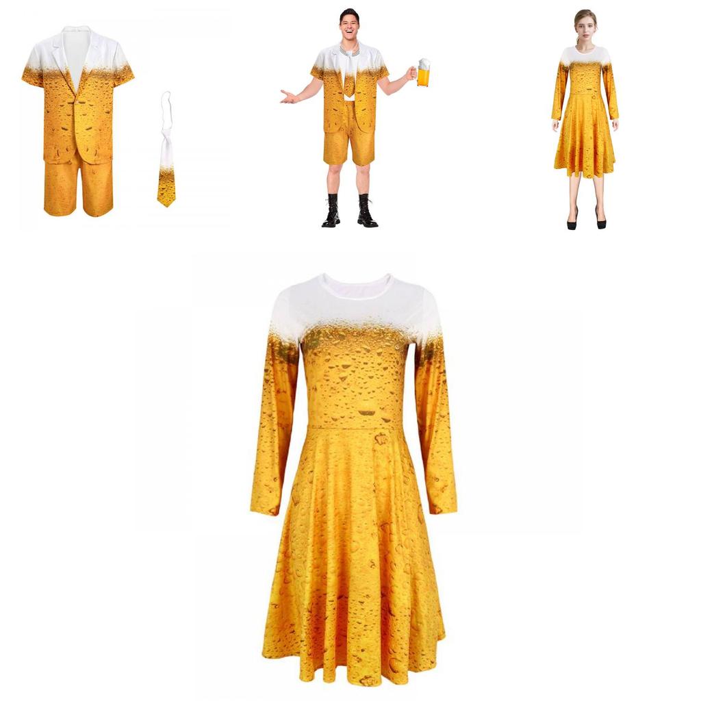 Beer Mens Theme Performance Suit Dress Cosplay Costume Halloween Gift Party