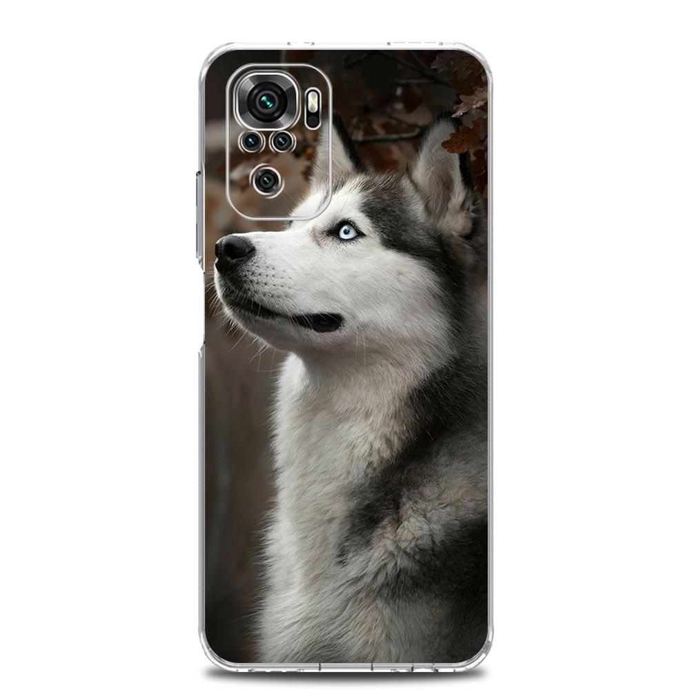Phone Case For Xiaomi Redmi Note 14 13 12 4G 9S 9 10 11 Pro Plus 5G 14C 13C 12C 10C 9A Clear Soft TPU Cover Alaskan Husky Dog