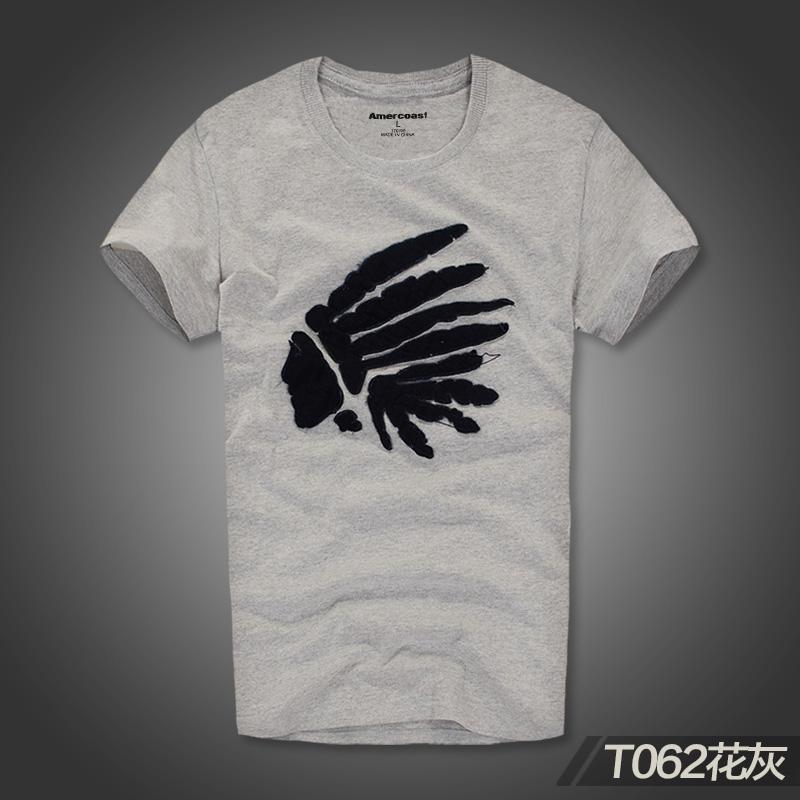 New Summer Men's T-shirt Retro Pure Cotton Printing Loose Casual Fashion Sports Short-sleeved Men's and Women's Loose T-shirt