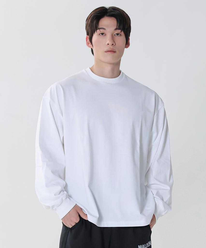Moldeun Heavy Cotton Plain Oversized Long Sleeve