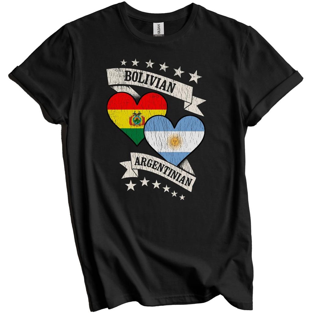 Bolivian Argentinian Heart Flags Bolivia Argentina T-Shirt