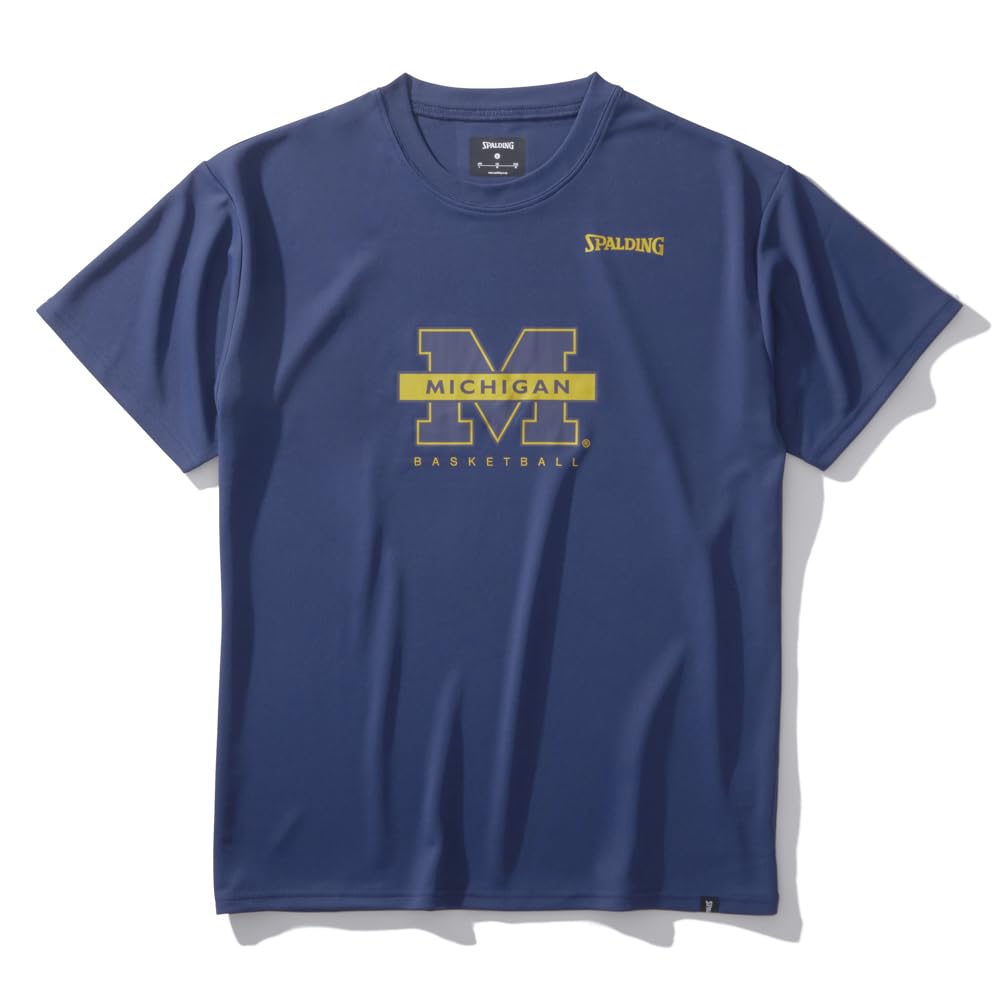Spalding Michigan Basketball T-Shirt, Navy, Small, SMT24122M