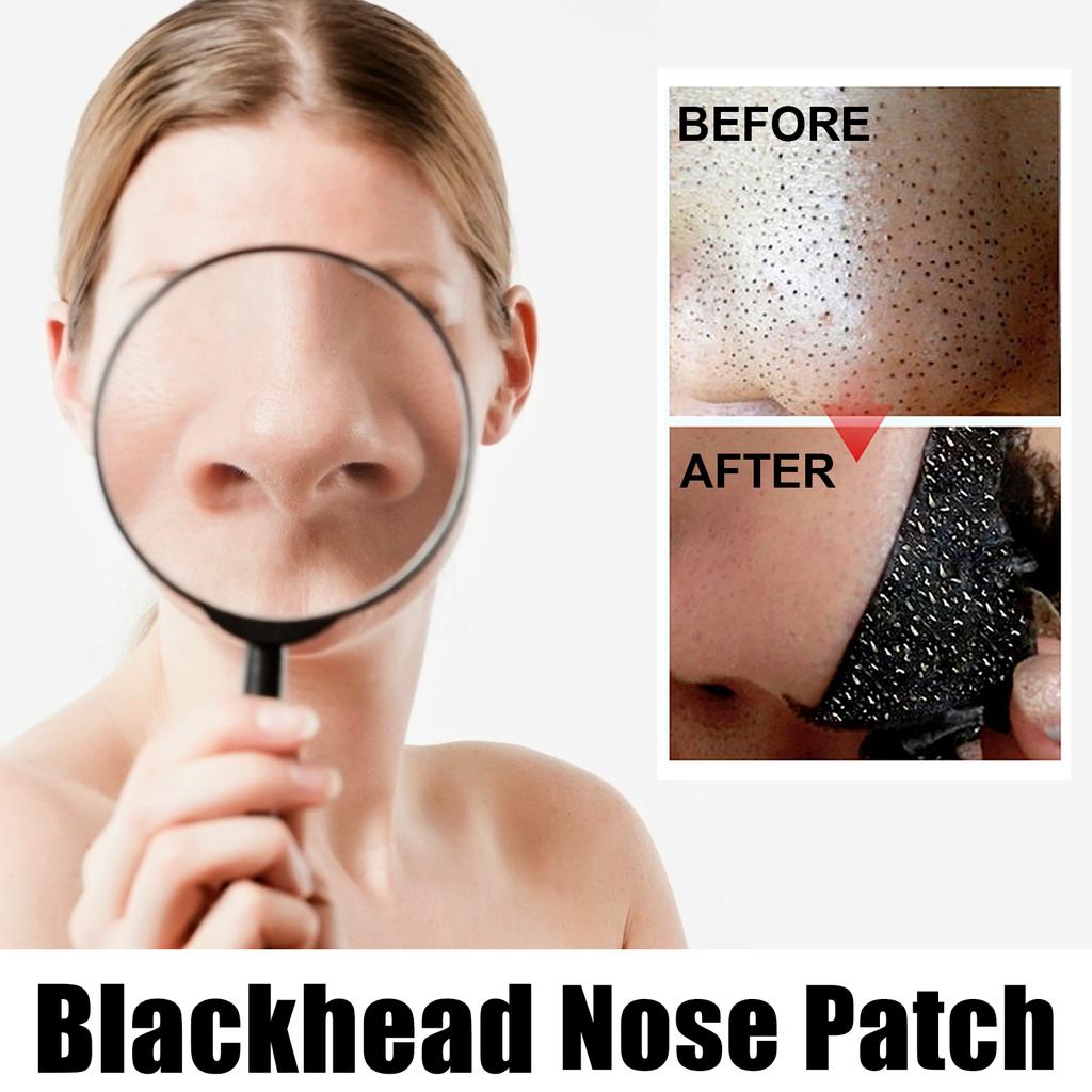 EELHOE Nose Patch Bamboo Charcoal Cleansing Blackhead Acne Pore Moisturizing Refreshing Oil Control Daily Care Nose Mask Nose Patch