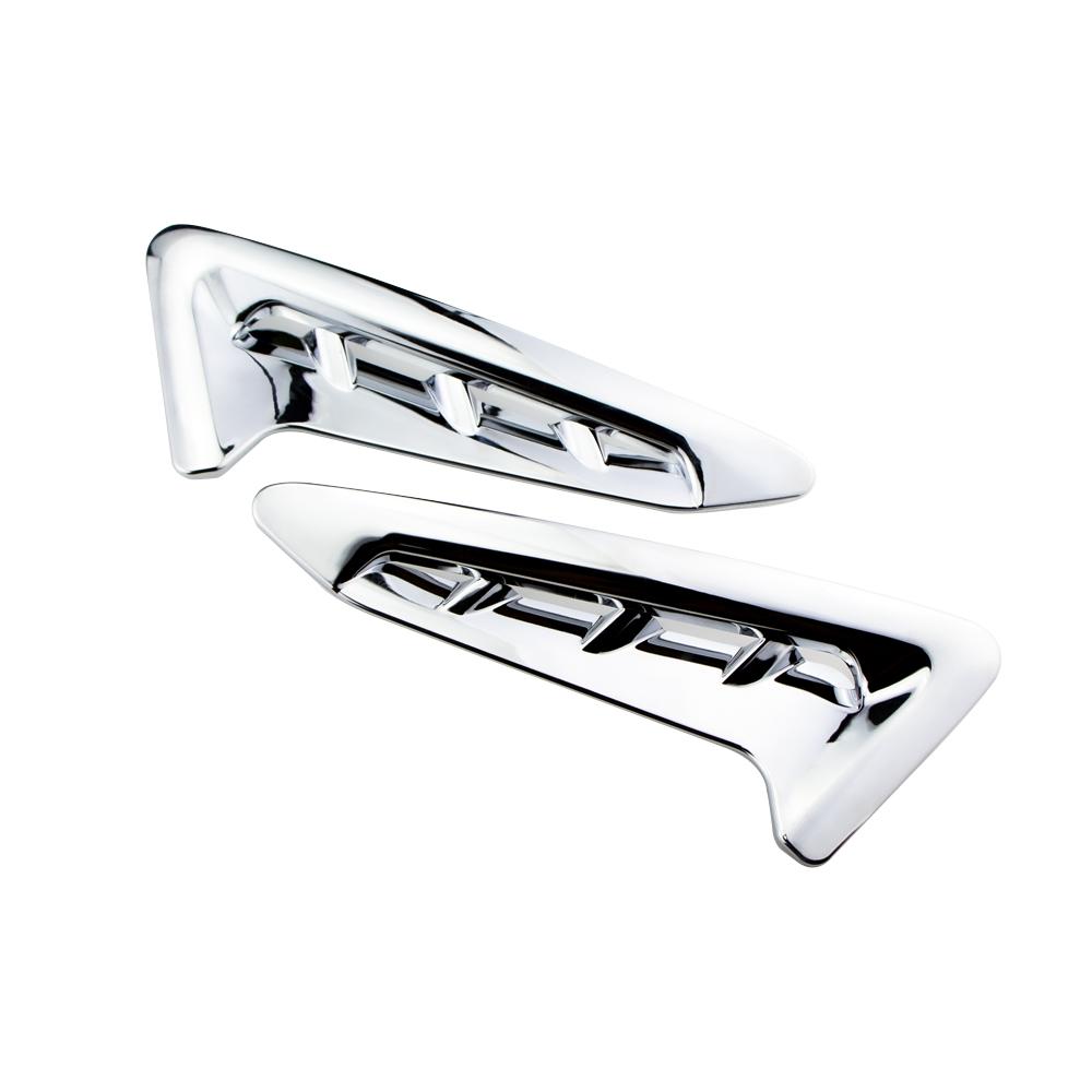 2Pcs Car Exterior Side Air Vent Trim Sticker Side Fender Cover for BMW X3 X4 G01 G02 2018 - 2025 Shark Gills Flow Accessories