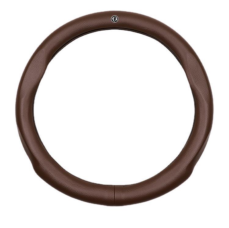 Genuine Leather Steering Wheel Cover for Dongfeng Fengxing S500 - Ultra-thin, Sweat-absorbent, Non-slip, Four Seasons Universal Fit