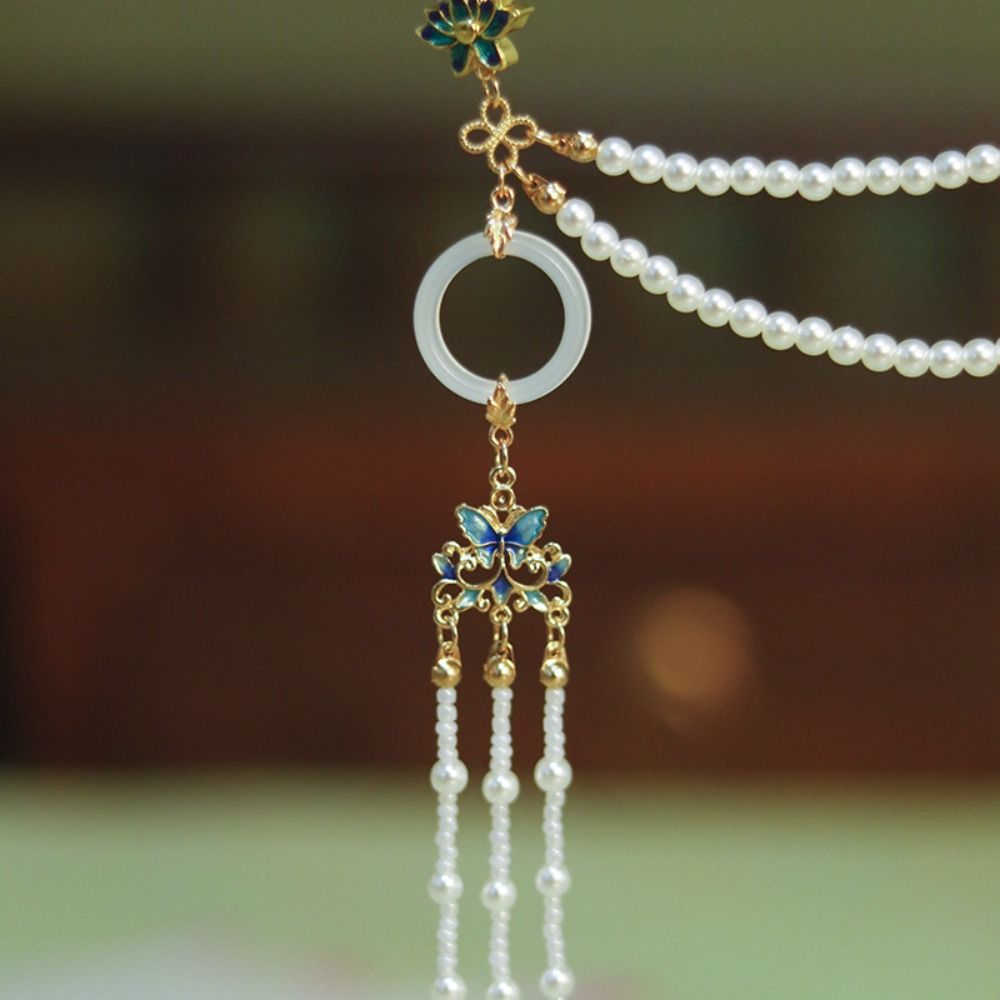 Long Hanging Tassel Chinese Style Brooch Fashion Jewelry Cheongsam Accessories  Outdoor