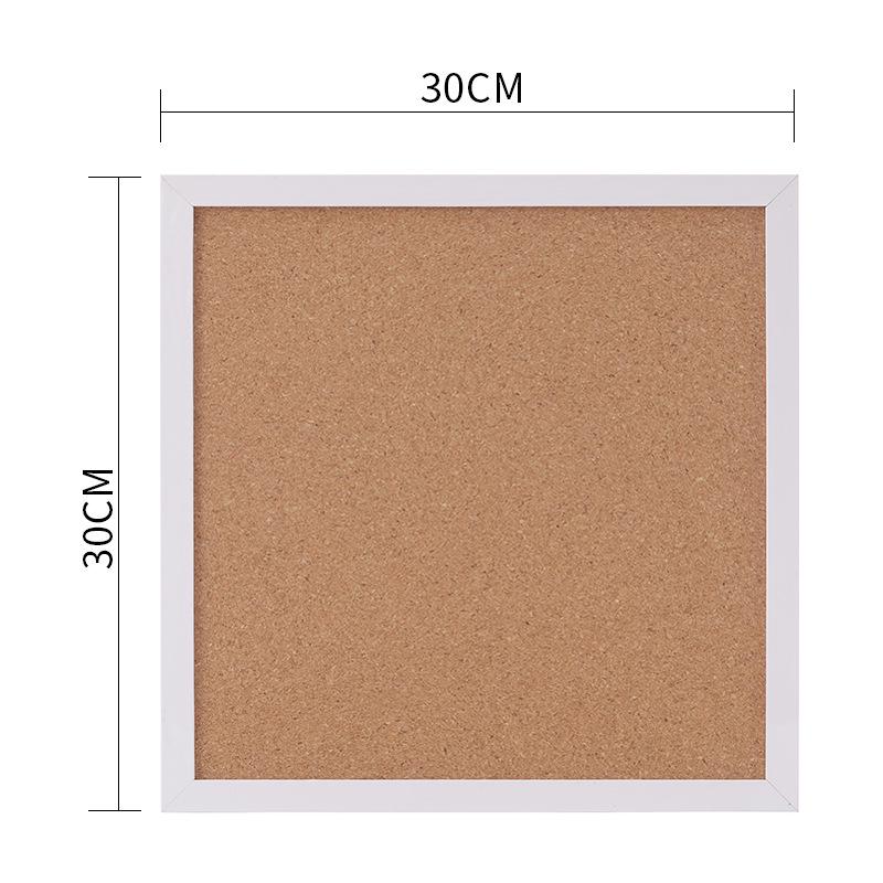 

Wooden Cork Board Wall-Mounted Message & Photo Display for Home & Office