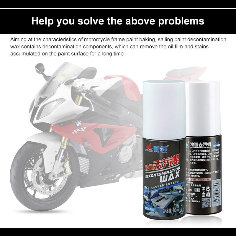 80ml Baking Paint Oil Decontamination Multifunctional Stain Removal Wax Durable Portable Car Supplies Protective Wax