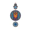 Owl Shape Wooden Wall Hanging, For Home & Kitchen Décor, Multi - 18 X 30 Cm