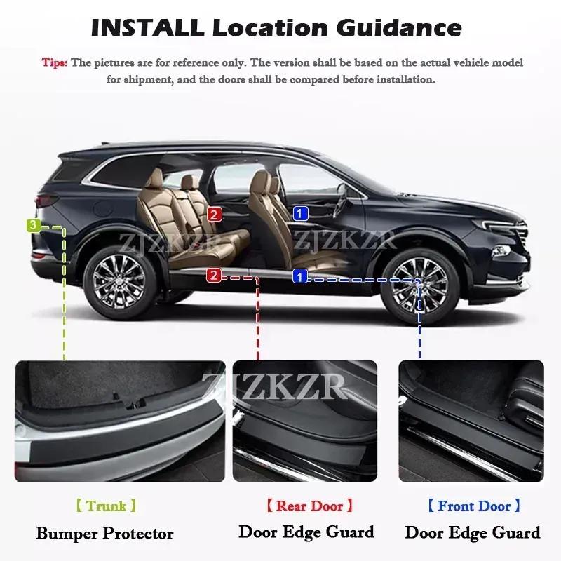For Honda Breeze -2025 Car Threshold Bumper Strip Stickers Trunk Panel Guards Protector Trim Anti-scratch Exterior Parts