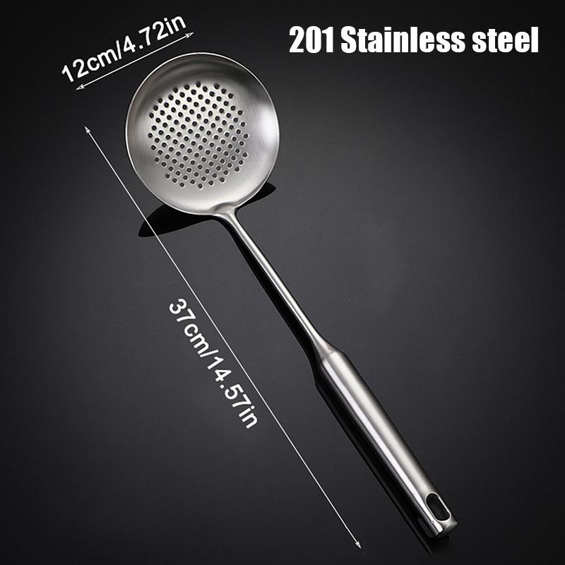 Hot Sale 304/201 Stainless Steel Spatula And Spoon Heat Insulation Hollow Handle Cookware Kitchen Utensil For Family