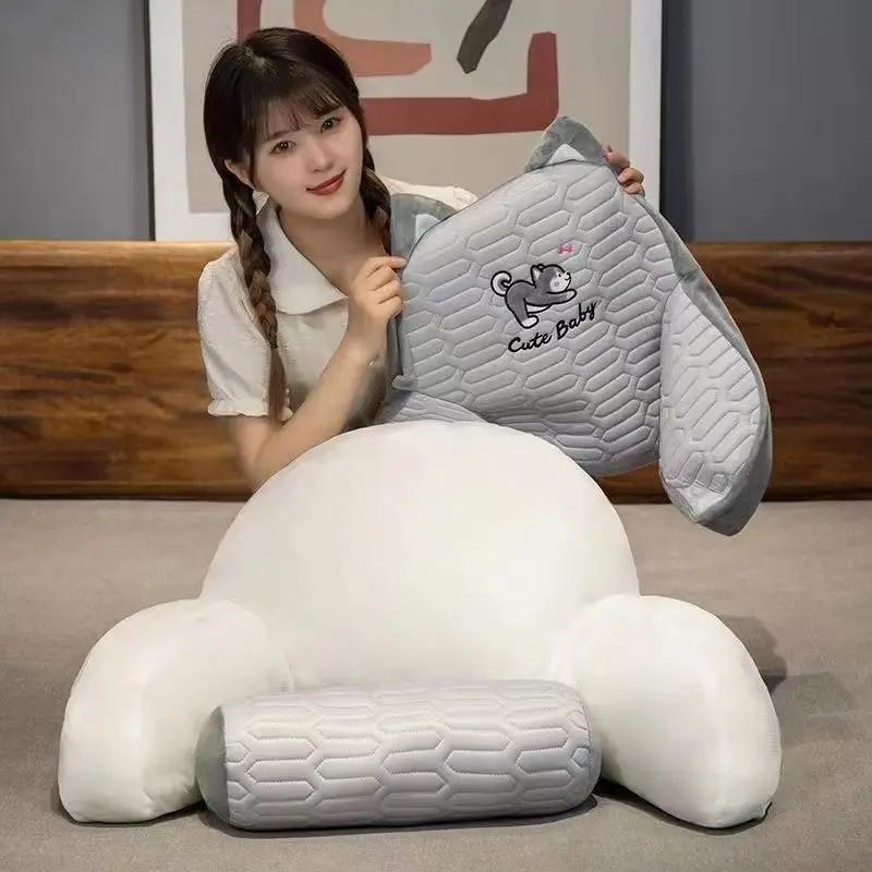 Bedhead Cushion Waist Cushion Soft Bag with Large Backrest for Bed Waist Protection Seasonal Availability of Pillows