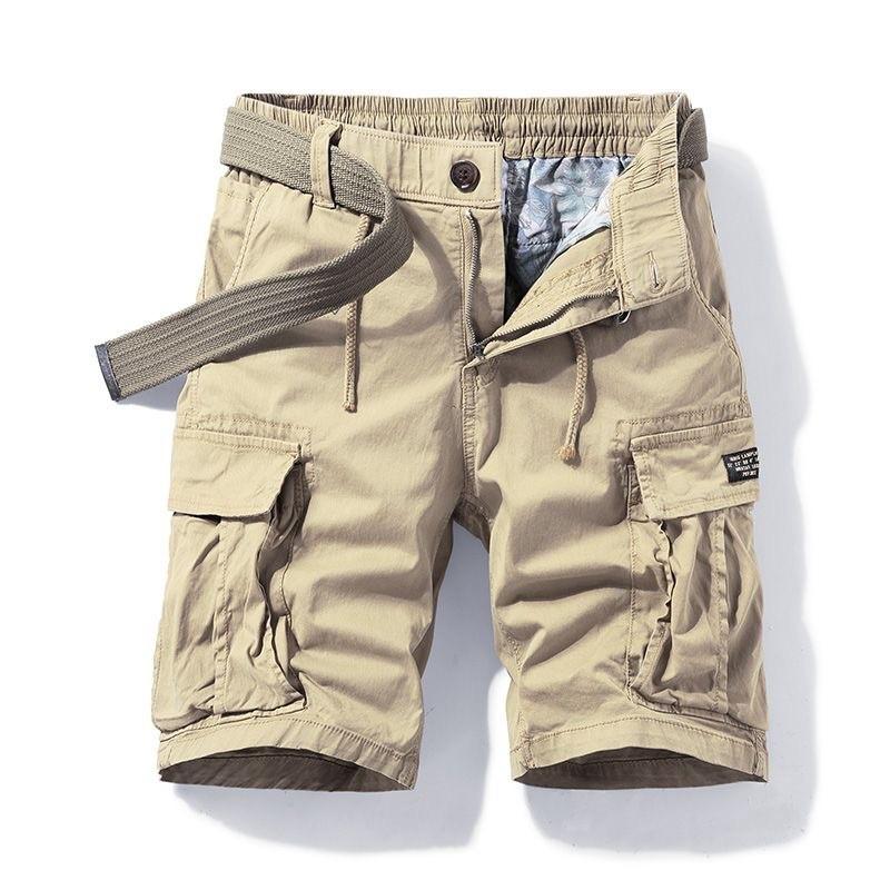 Summer Cargo Shorts For Men With Multiple Pockets And Cotton Fabric For Casual Urban Wear