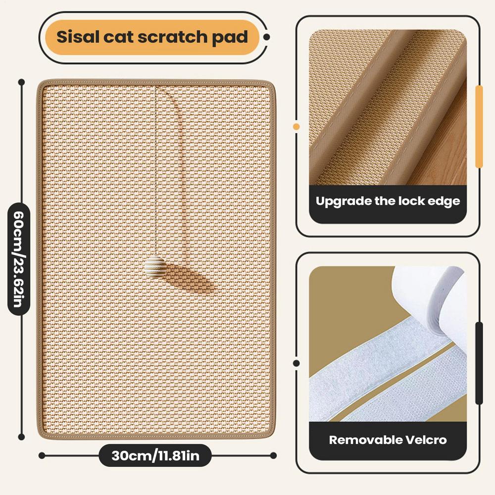 Cat Scratcher Wall Kitten Scratching Board with Toy Balls Sisal Vertical Indoor Couch Pet Furniture Protector Scratcher