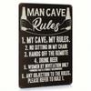 Vintage Metal Sign Wall Decor Waterproof Bar Man Cave Art
