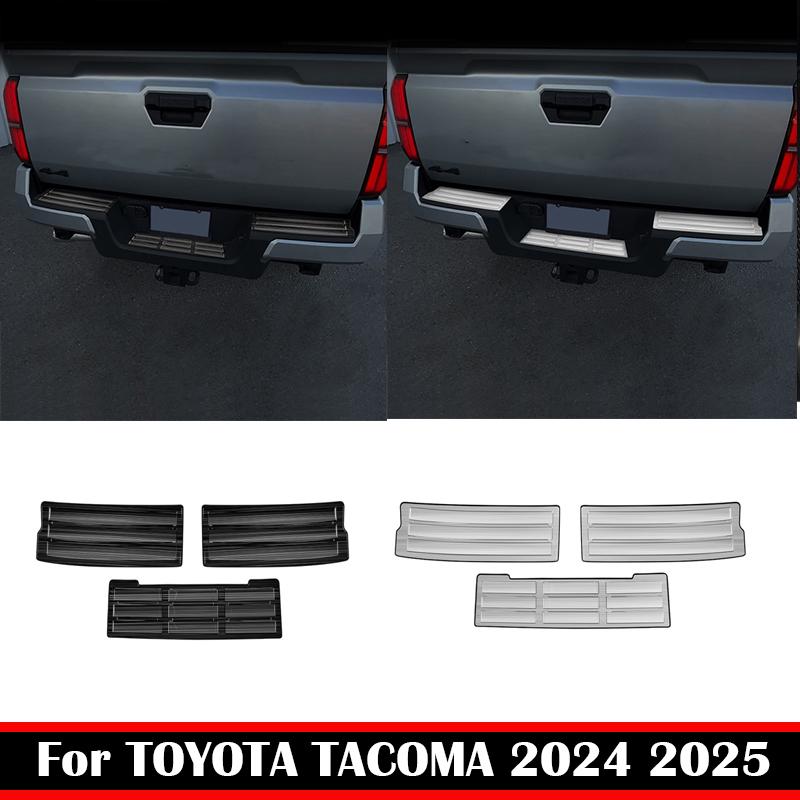 For TOYOTA TACOMA 2024 2025 Rear Bumper Foot Plate Trunk Door Sill Guard Protector Cover Car Rear Trunk Sill Cover accessories