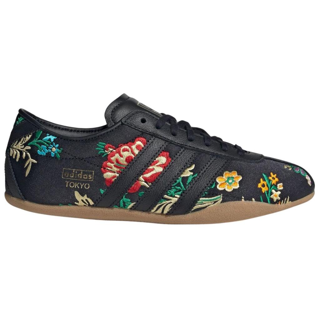 Adidas Tokyo Floral Embroidery Pack - Black Women Sneakers Cream-White Gold-Metallic Gum JR1494