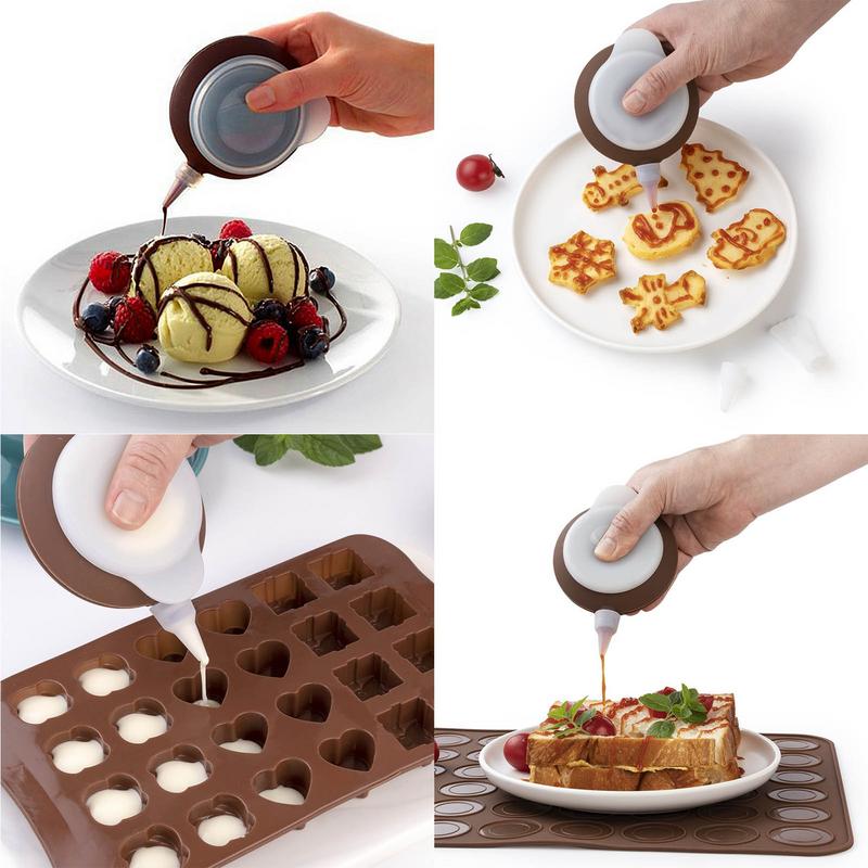 Formă pentru copt Oală mare de patiserie Macaronuri reutilizabile Mucegai pentru copt Dispenser unt Instrumente pentru fondant Materiale pentru decorarea torturilor