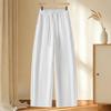 Spring 2026 Red Rhinestone Wide-Leg High-Waist Sweatpants for Women