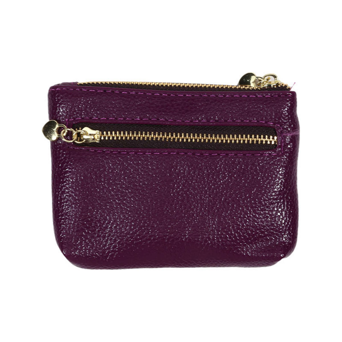 

Кошелек для монет из ПУ кожи Женский Мини кошельки для мелочи Детский карман для монет Кошельки Держатель для ключей Чехол на молнии Визитница one size фиолетовый