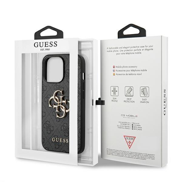 Guess Guhcp13X4Gmggr Iphone 13 Pro Max 6,7 Szary/Grey Hardcase 4G Big Metal Logo