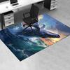 Whale Theme Office Carpet Chair Mat: Large Size, Non Slip Desk Pad for Home Decor, Suitable for Bedroom, Living Room, and Various Rooms