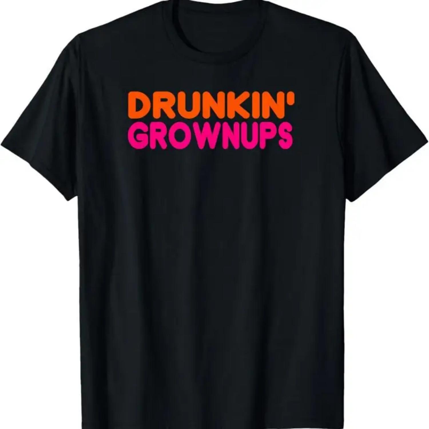 Drunken Grownups American Run On Beer T Shirt S