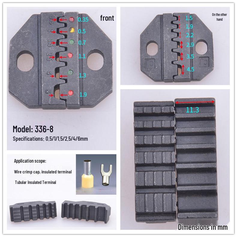 Shangjiang Terminal Crimping Tool Set - Cold Press, Wire & Tightening Pliers with Crimping Die Heads