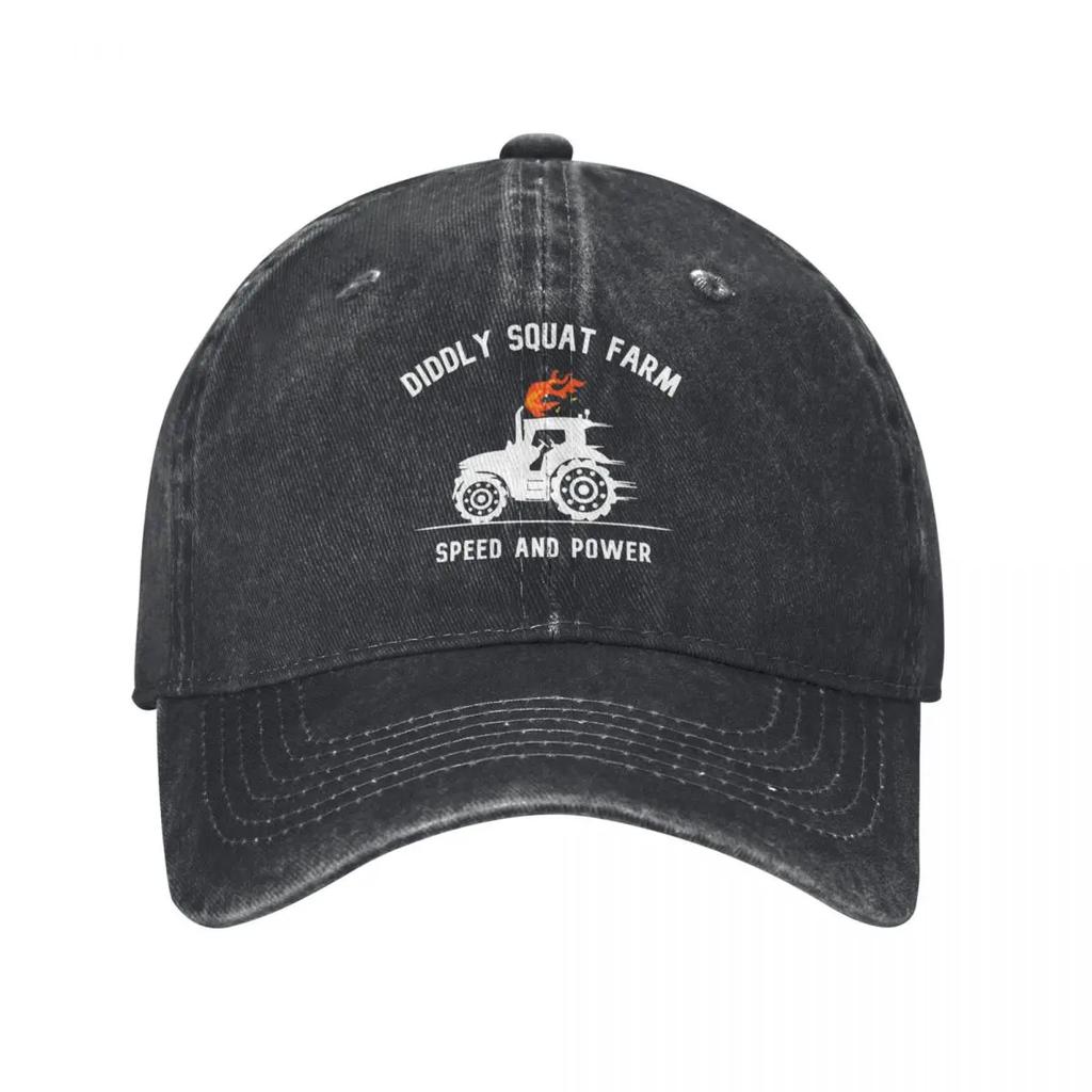 Diddly Squat Farm Shop Logo Tractor Baseballpetten Vintage Distressed Gewassen Snelheid Kracht Snapback Mannen Vrouwen Outdoor Workouts Hoeden